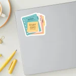 Cute Notes Sticker for Laptops, Notebooks, and Planners – Colorful Stationery Design